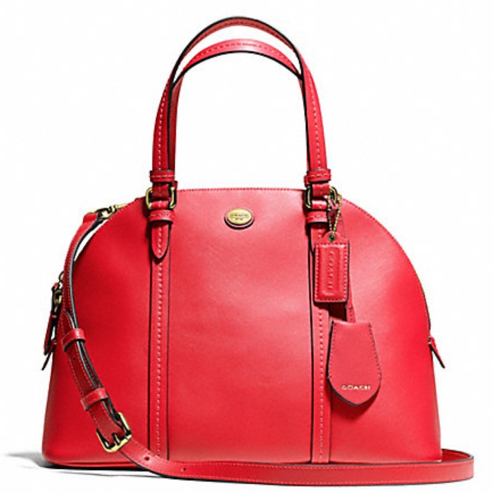 Coach | Peyton Leather Cora Domed Satchel